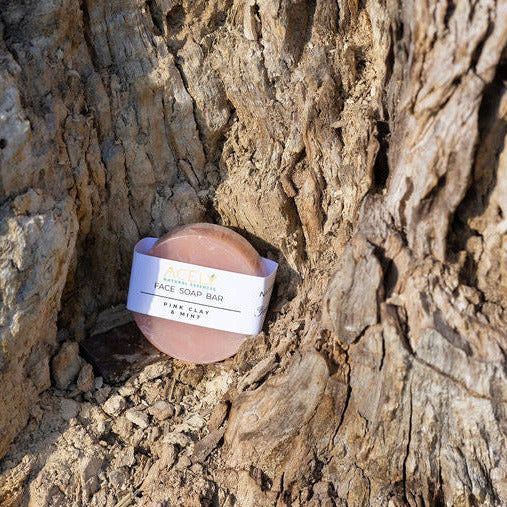 Face Soap Bar – Pink Clay & Mint